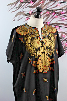 Ägyptischer Galabeya Kaftan Ikarus Ankh Gr. 4 Vereinigte Arabische Emirate