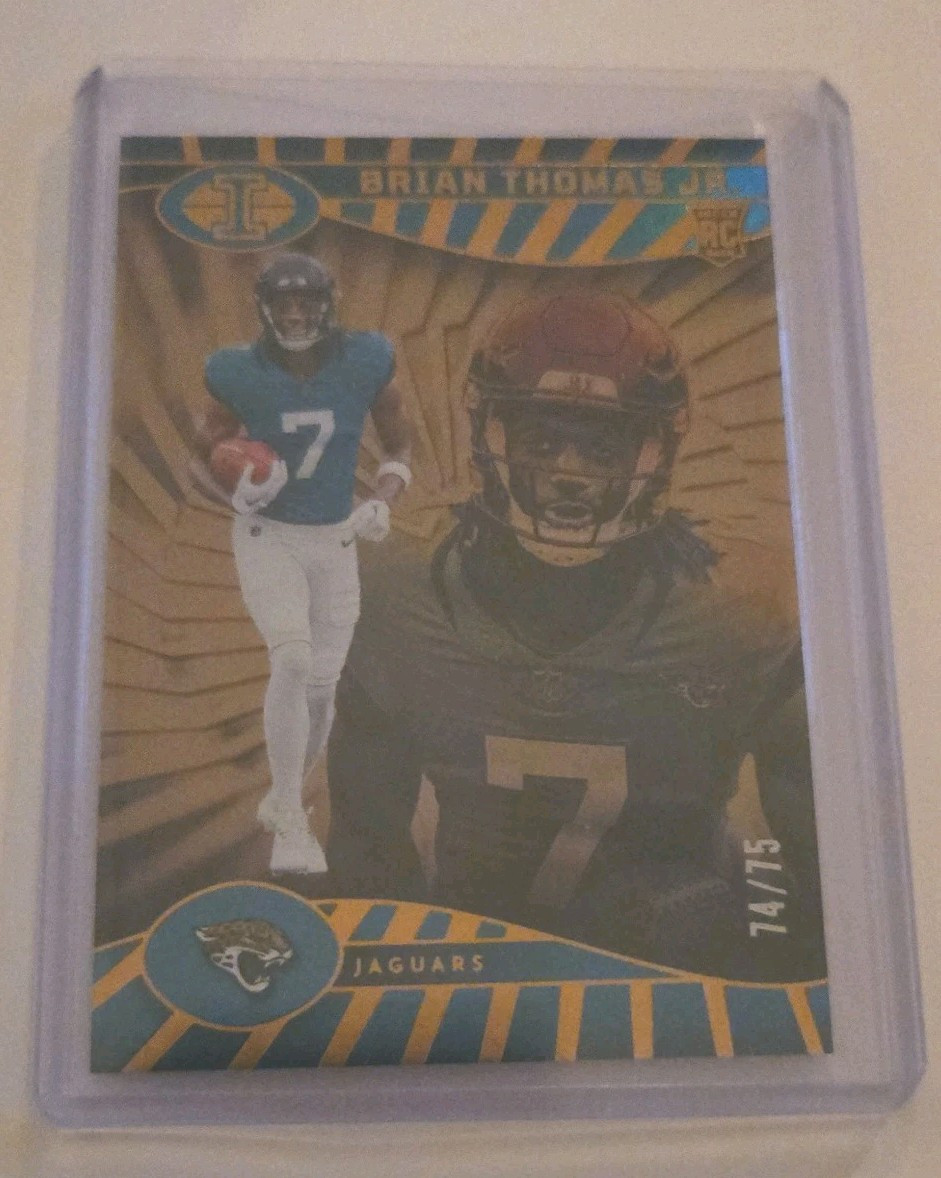 2024 Panini Illusions Brian Thomas Jr. /75 RC BRONZE TROPHY #41 Jaguars 🔥