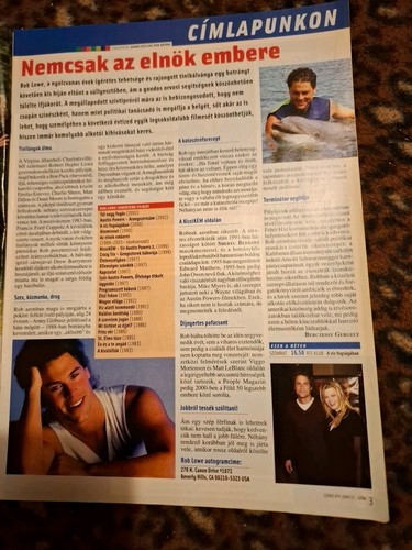 Rob Lowe, Milla Jovovich, Kevin Kline,Hungarian magazine 2004 - Picture 2 of 5