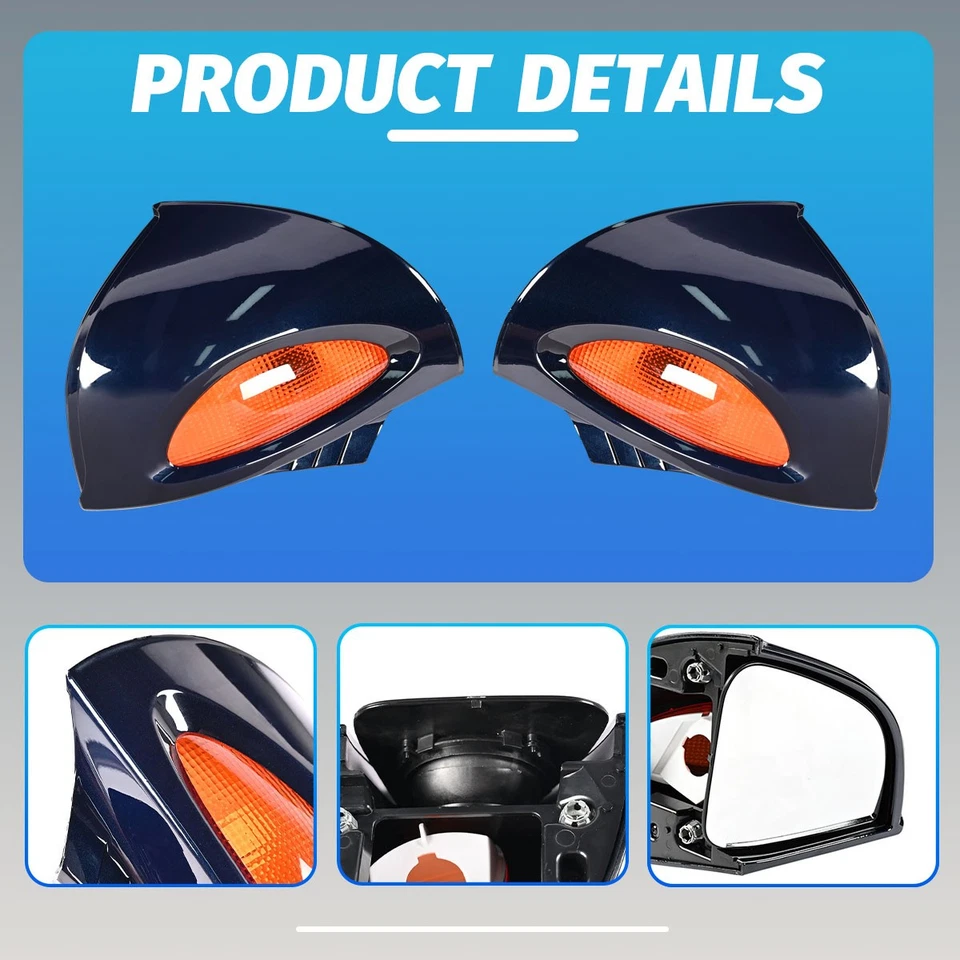 FOR BMW R1100RT R1100 RTP R1150 RT Rear View Mirrors With Turn Signal Pair Blue Foto 2 de 4