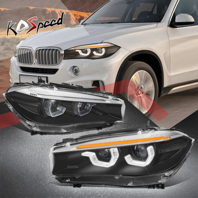 Start-Up LED Projector HID Headlights Black for X5 F15 X6 w/o AFS 2014-2019