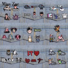 Retro Mexican Metal Hat Clip Pins Enamel Pins Set Cartoon Sloth Boy Baseball Cap