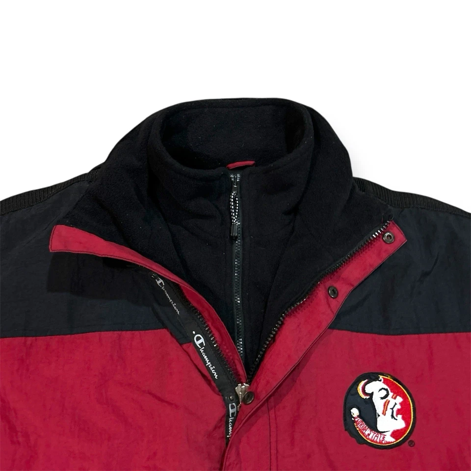 Vintage Florida State Seminoles Champion Starter Fleece Parka Jacket Men’s XL - Image 2 of 4