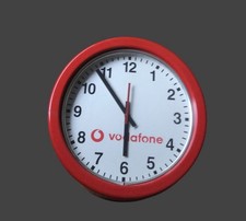 Original Vodafone Shop Uhr mit Neonbeleuchtung