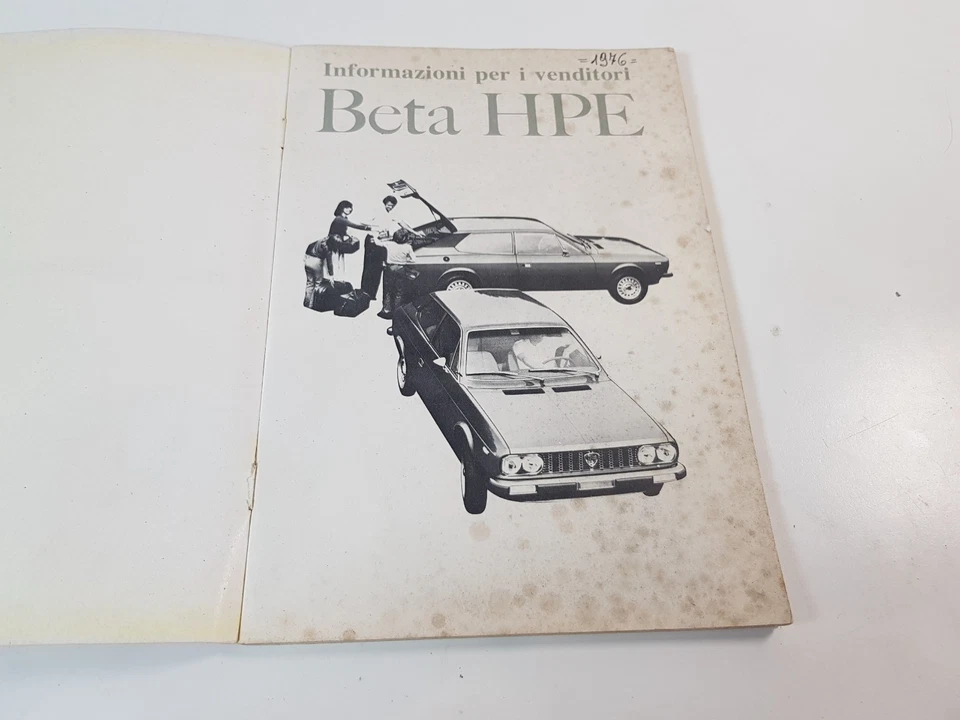 Libretto manuale informazion per i venditori Lancia Beta HPE  originale ed. 1976 - Immagine 4 di 4