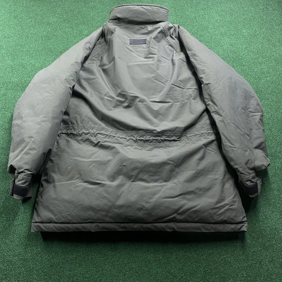 Chaqueta acolchada vintage Gander Mountain para hombre M verde 90S plumón de ganso abrigo con cremallera completa Foto 3 de 4