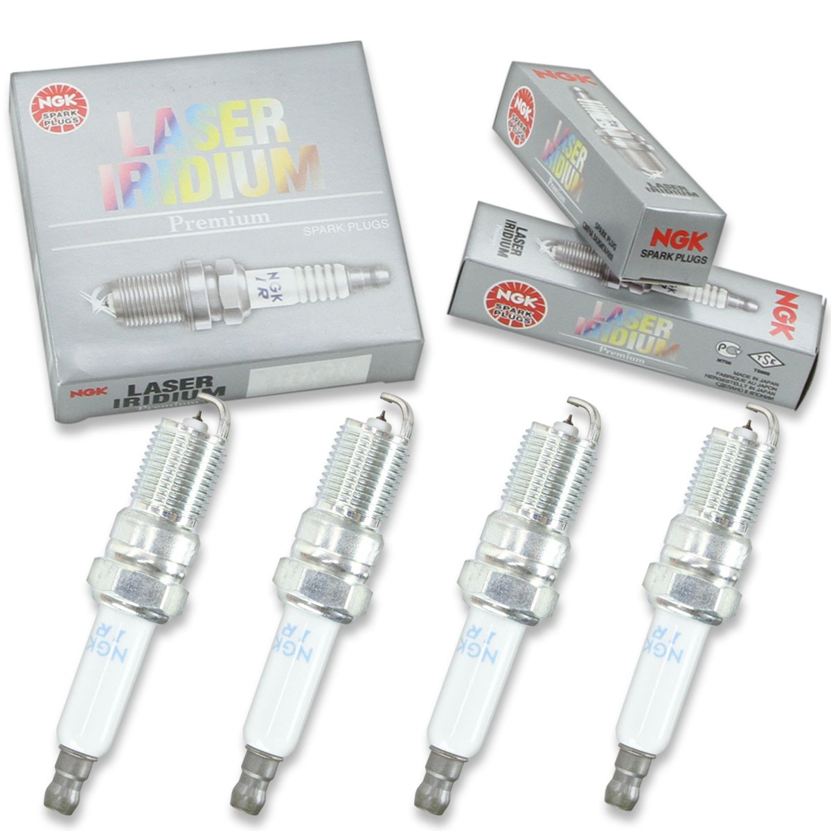 4 pcs NGK Laser Iridium Spark Plugs for 1998-2002 Chevrolet S10 2.2L L4 - tm