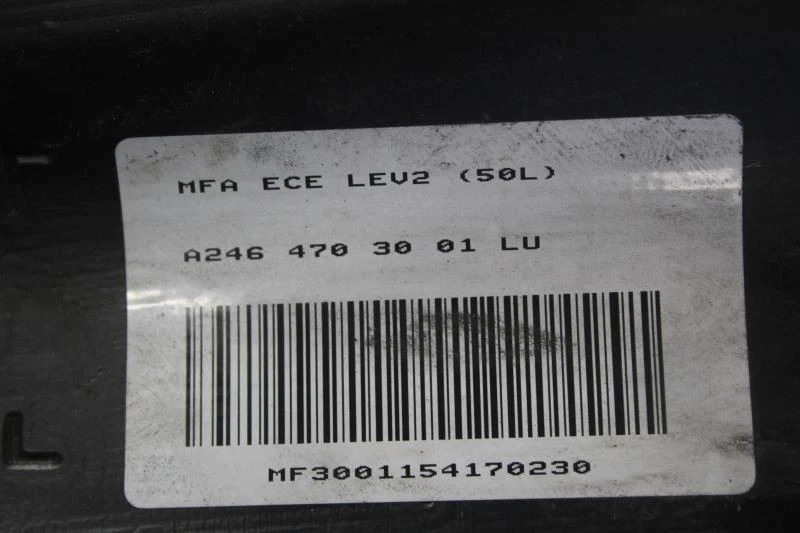 2016 MERCEDES CLA250 C117 GAS FUEL TANK BARE FWD NON-SPORT 2464703001 - Imagem 3 de 4