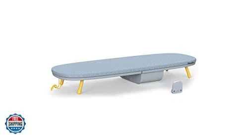 Joseph Joseph Pocket Folding Tabletop Ironing Board with Iron Holder and wall - Image 2 of 4
