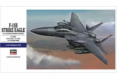 Used HASEGAWA 1/72 F-15E Strike Eagle USAF Fighter Bomber Jet Kit #01
