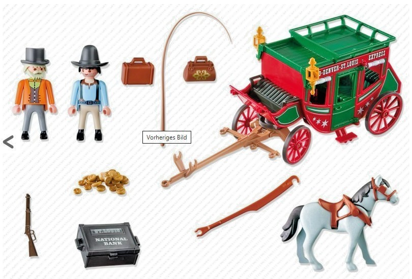 Diligence playmobil 4399 + structure - Jeux & Jouets