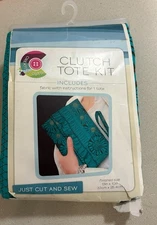 Creative Cuts clutch tote kit turquoise full bloom honeycomb NWT