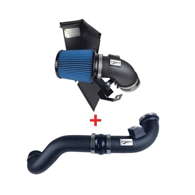 Injen PK Cold Air Intake Turbo Intake/Charge Pipe System Wrinkle Black #PK2300WB