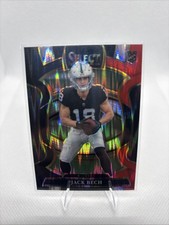 2025 Panini Select - Concourse Jack Bech #6 Red & Black Shock Prizm (RC) Raiders