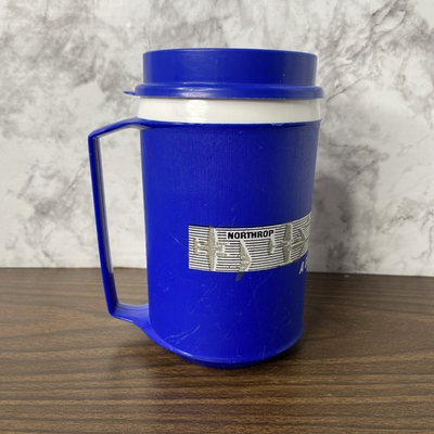 #ad #ad VTG Northrop “A Good Place To Work” 12oz Aladdin Hot Cold Insulated Cup Thermos $14.99