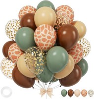 Luftballon Girlande Dschungel 30 StüCk GrüN Braun Beige Safari Deko Geburtstag