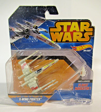 New Unopened 2014 Star Wars Hot Wheels Die Cast Starship X-Wing Fighter Red 5