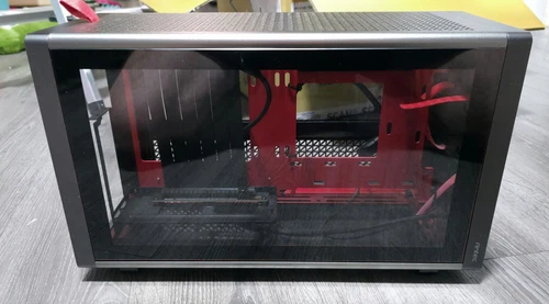Antec Performance 1M Aventurine Mini-ITX Gaming Case - Black Aluminum Finish