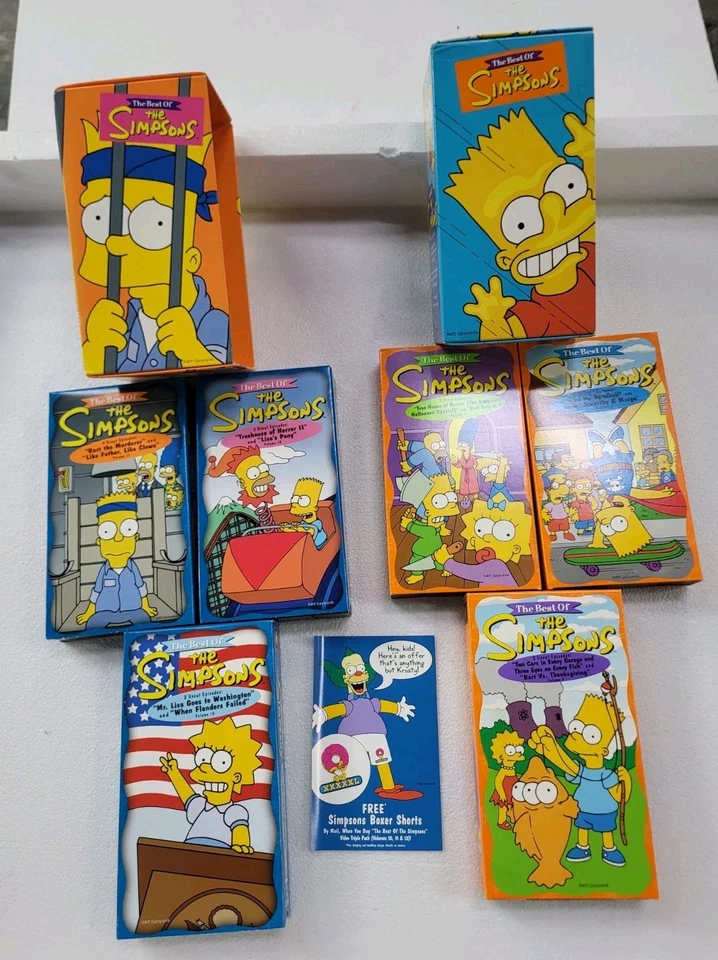 2 The Best of the Simpsons Vhs Box Set Vol 4 5 6 10 11 12 1997 1999 Excellent NM - Image 2 of 4