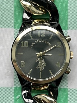 US Polo Assn Gold And Black Tone Women s Quartz Watch