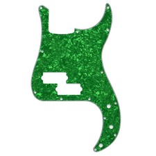 4Ply Green Pearl 4 String P Bass Pickguard 13 Hole Precision Bass Scratch Plate