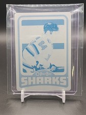 2024-25 O-Pee-Chee Cyan Printing Plate Mikael Granlund /1 San Jose Sharks 
