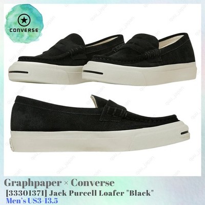 Graphpaper × Converse Jack Purcell Loafer Black 33301371 Men's US3-13.5 NEW