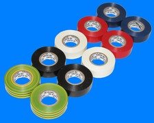 10 St. Elektriker Isolierband 20meter DIN-Norm 5xFarben Isoband Klebeband Y8173
