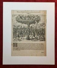 ANTIQUE ENGRAVING / CHRONICLES OF PERU - PART ONE / PEDRO CIEZA DE LEON / 17c