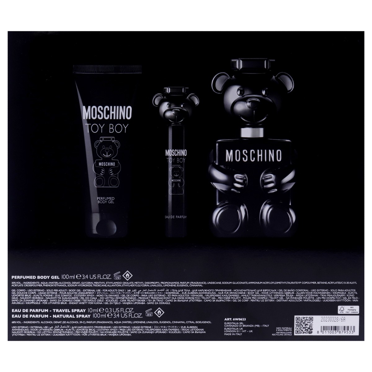 Moschino Toy Boy by Moschino for Men - 3 Pc Gift Set | eBay