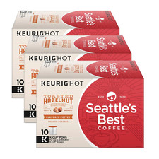 Seattle S Best Coffee K-Cups, Toasted Hazelnut - Smooth Roasted Flavored Ground