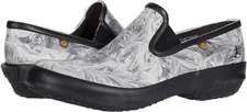 NIB BOGS Womens Patch Slip on Garden Clog Shoes Waterproof Rubber Gray Marble 9
