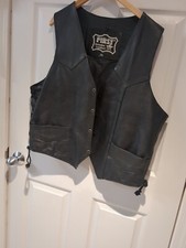 first genuine leather vest Biker Size 50