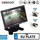 Essgoo 170° Wide Angle Wireless License Plate Rear View Camera with 7 Inch Monitor Car