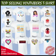 Mens Funny T Shirt Youtuber Merch Gaming Kids Boys Christmas Birthday Gift Xmas