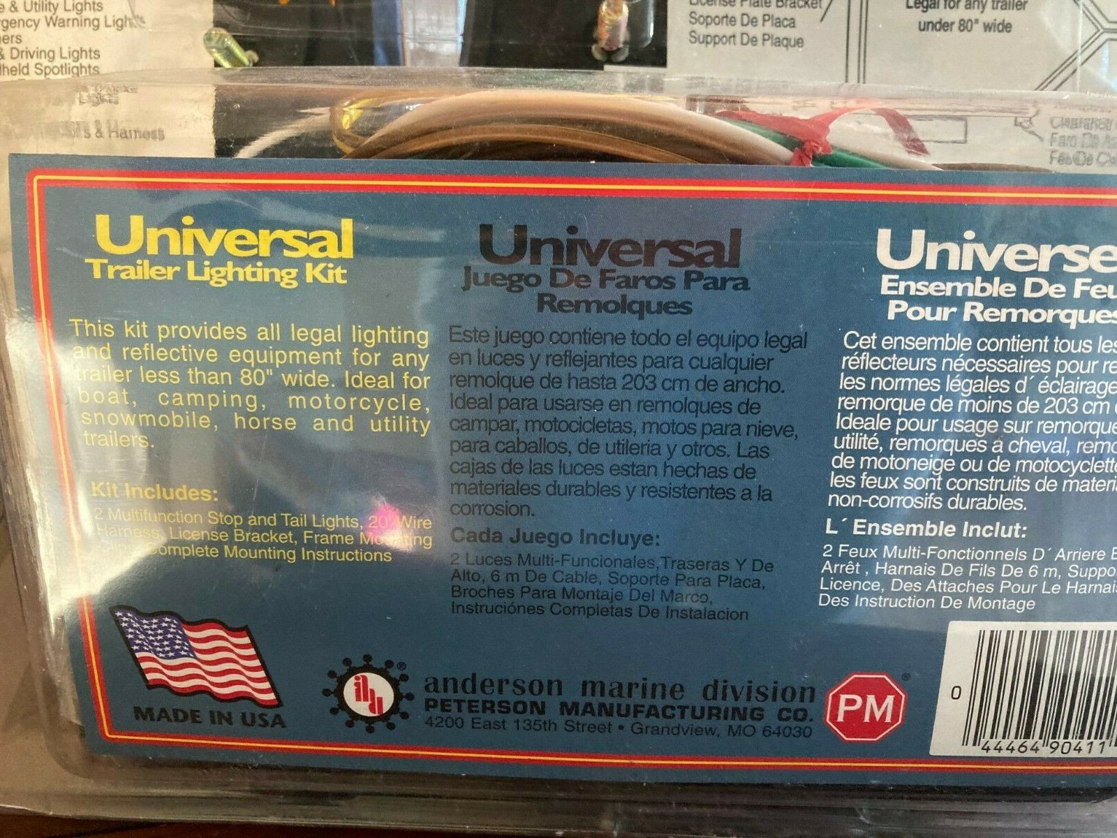 Peterson Universal Rear Trailer Light Kit V540 NOS USA eBay
