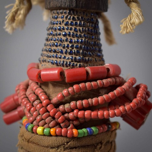 Original Namchi Namji Beaded Fertility Doll Cameroon - Picture 4 of 10