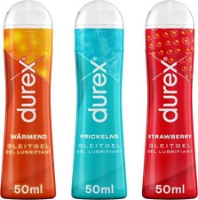 Durex Play Gleitgel Vielseitige Mixpackung Frauen Männer Wasserbasis 3 x 50ml