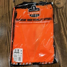 Tenacious Ergodyne 4XL/5XL Work Gear #8210HL Economy Vest Orange 2-Pack