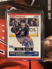 2010-11 SCORE HOT ROOKIES MATT CALVERT AUTO