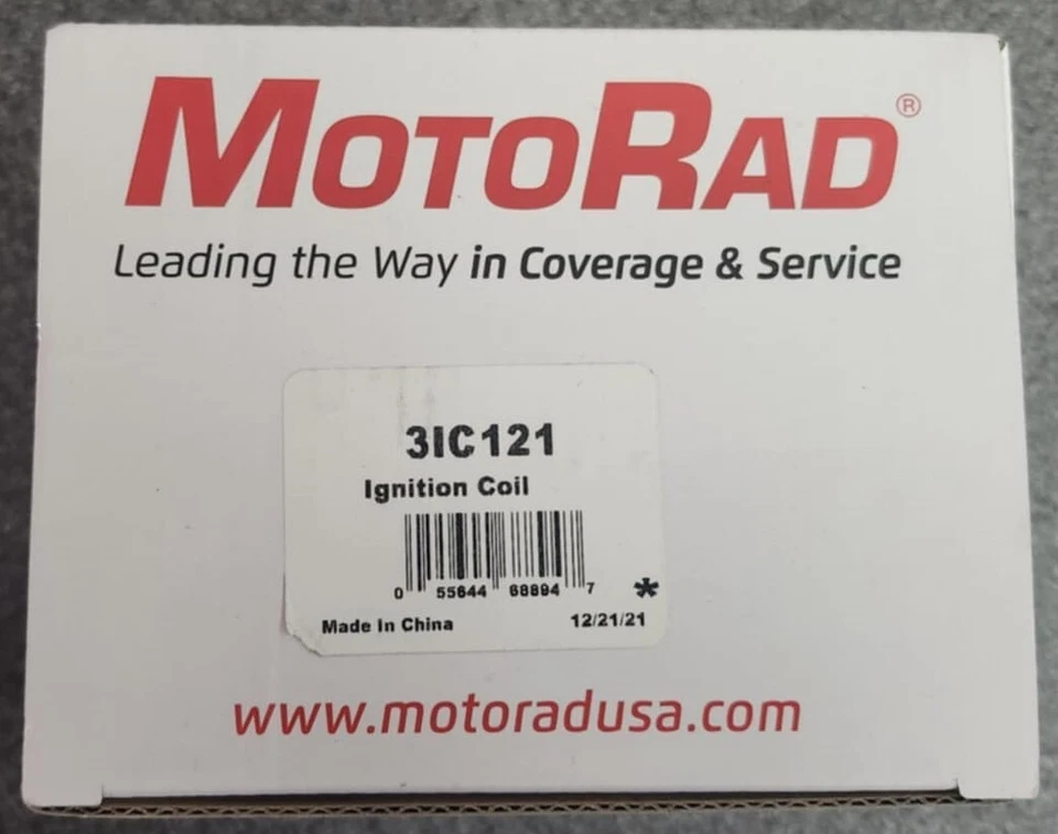 MotoRad 3IC121 Ignition Coil Fits Select:  1974-1981 Chevrolet Corvette - Image 2 of 2