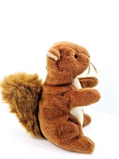 TY Beanie Babies Nuts Brown Squirrel 6" Plush 1996 Hang Tag