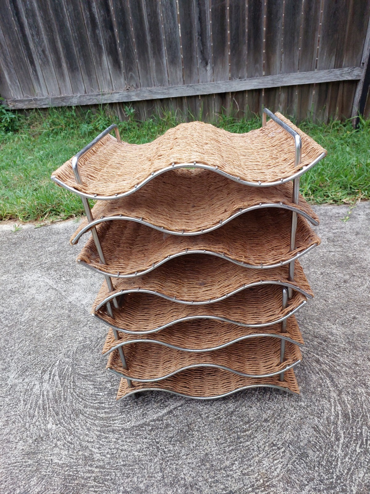 2 X Wicker Wine Racks eBay