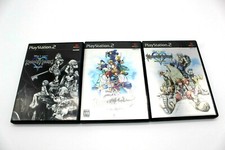 PS2 Lot of 3 Kingdom Hearts PlayStation 2 Japan Import (NTSC-J) Square enix