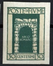 ✔️ FIUME 1923 30C ARCO ROMANO NON PERFORÉ Sass 195f PAS DE PRIX DANS LE CATAL...