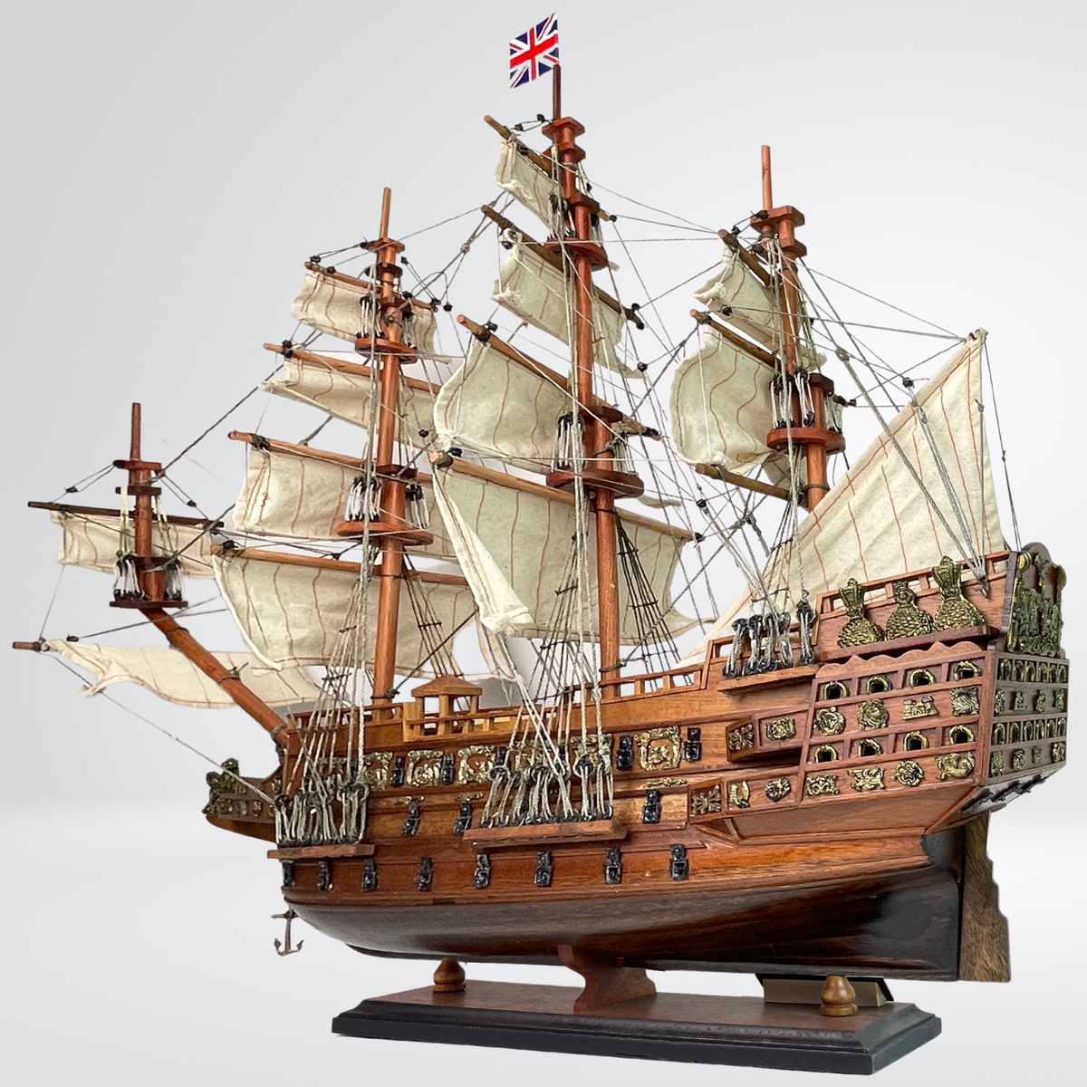 HMS Sovereign of the Seas Wooden Model Ship 24'' | eBay