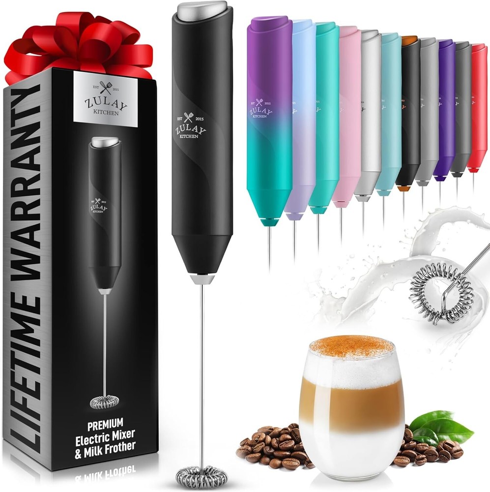Milk Frother Handheld for Coffee Electric Hand Blender, Mini Drink Mixer Whisker
