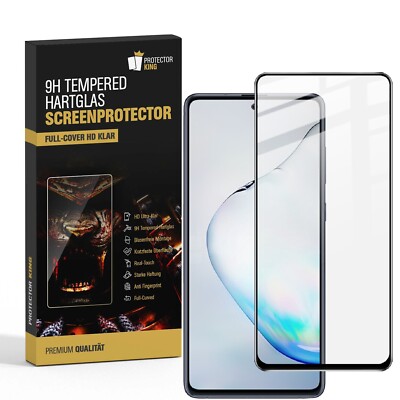 6x 9H Panzerfolie Für Samsung Galaxy Note 10 Lite FULL COVER Schutzglas HD KLAR
