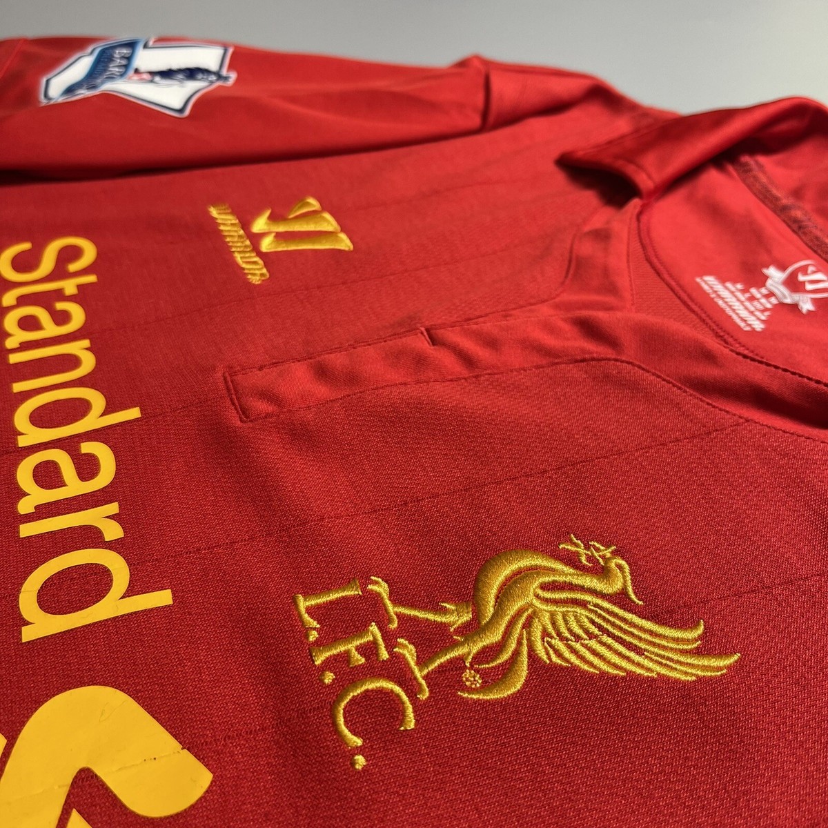 LIVERPOOL WARRIOR 2012/2013 FOOTBALL HOME JERSEY #7 SUAREZ SIZE 