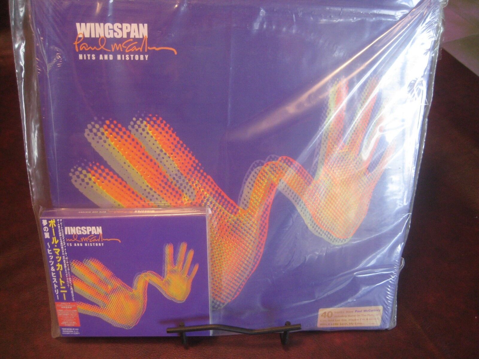 MCCARTNEY & WINGS VERIFIED RARE WINGSPAN 1ST EDITION VINYL LP SET + JAPAN CD SET